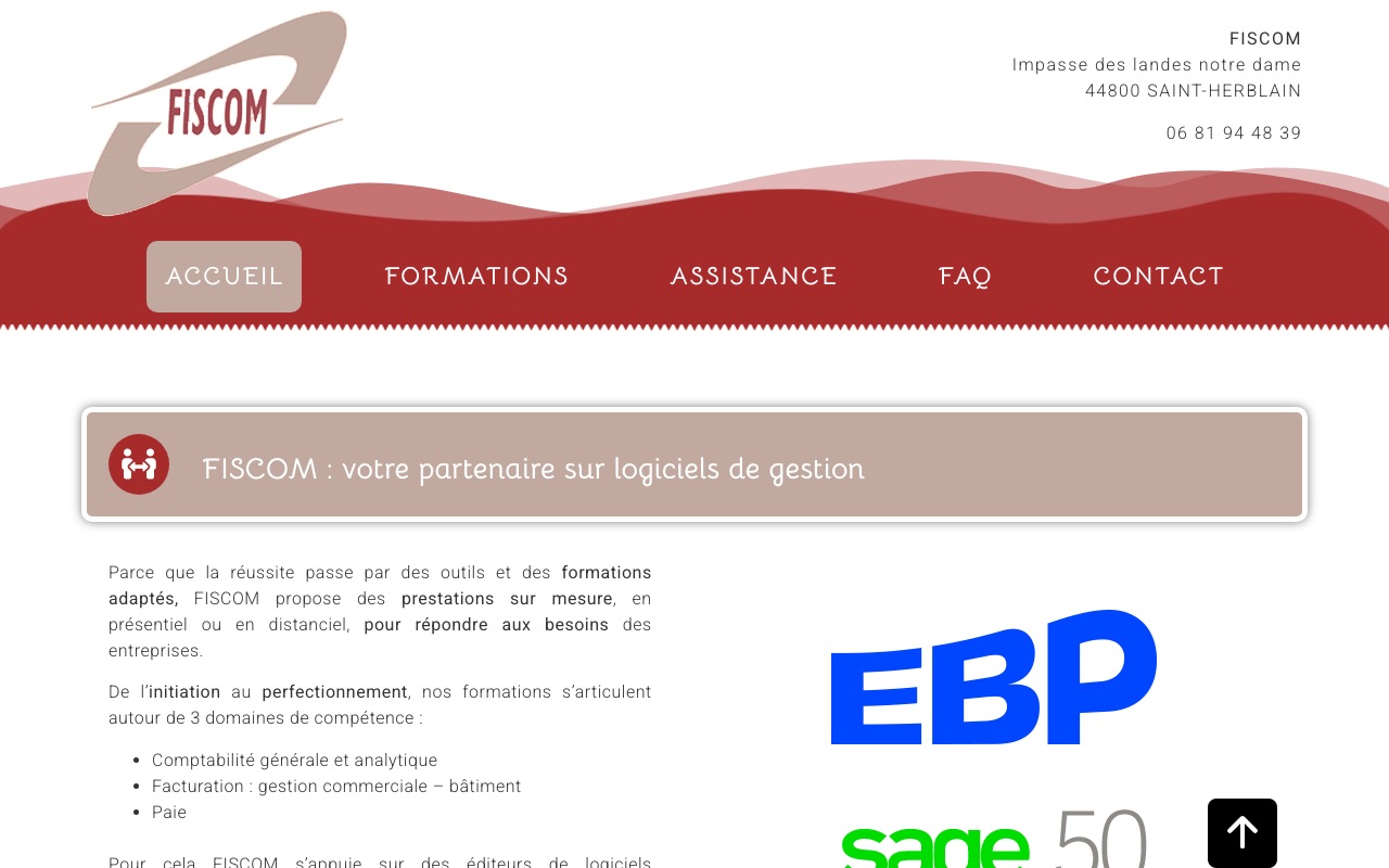 Capture de la source publique pour FISCOM EXPERTS
