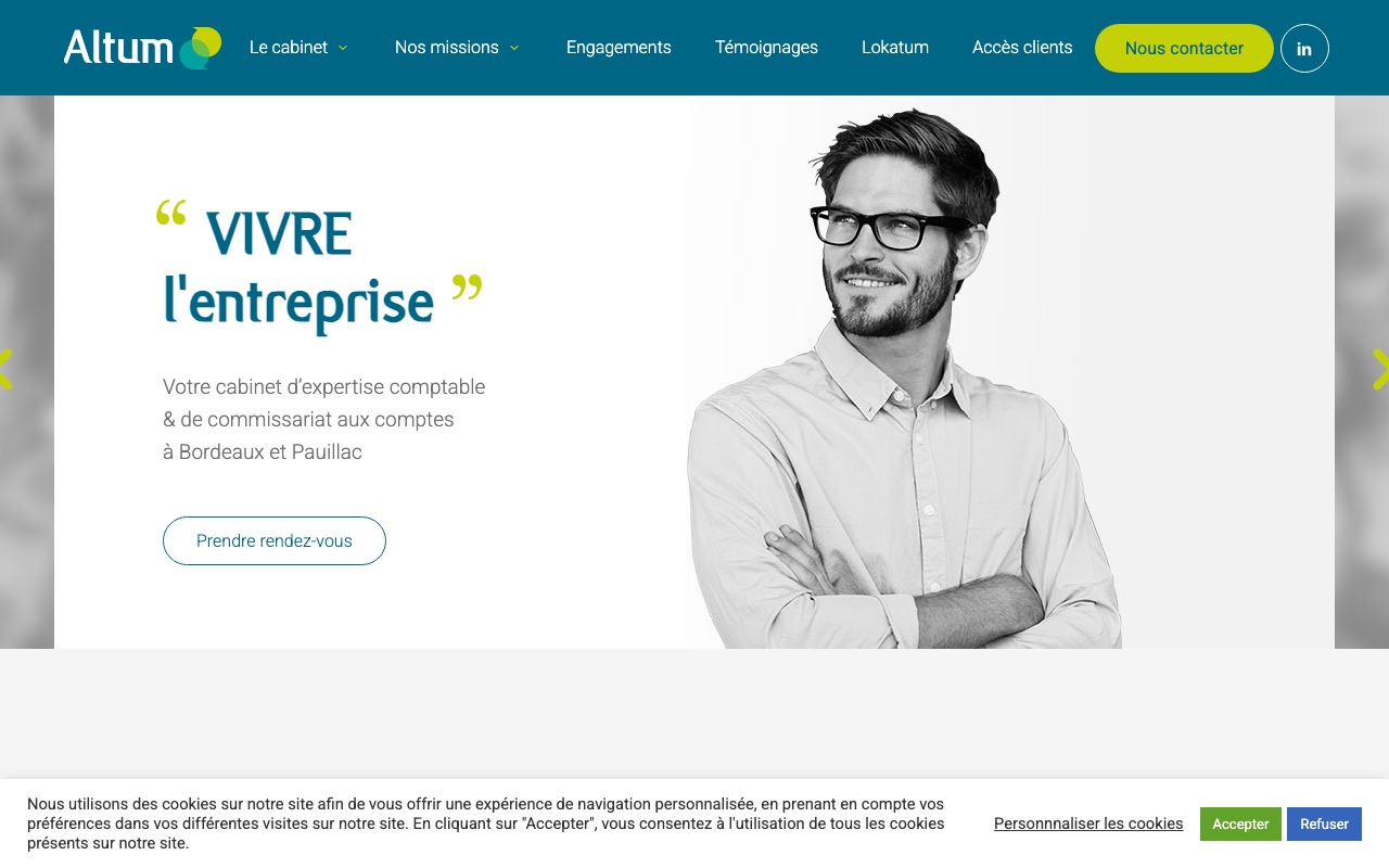 Aperçu du site de ALTUM