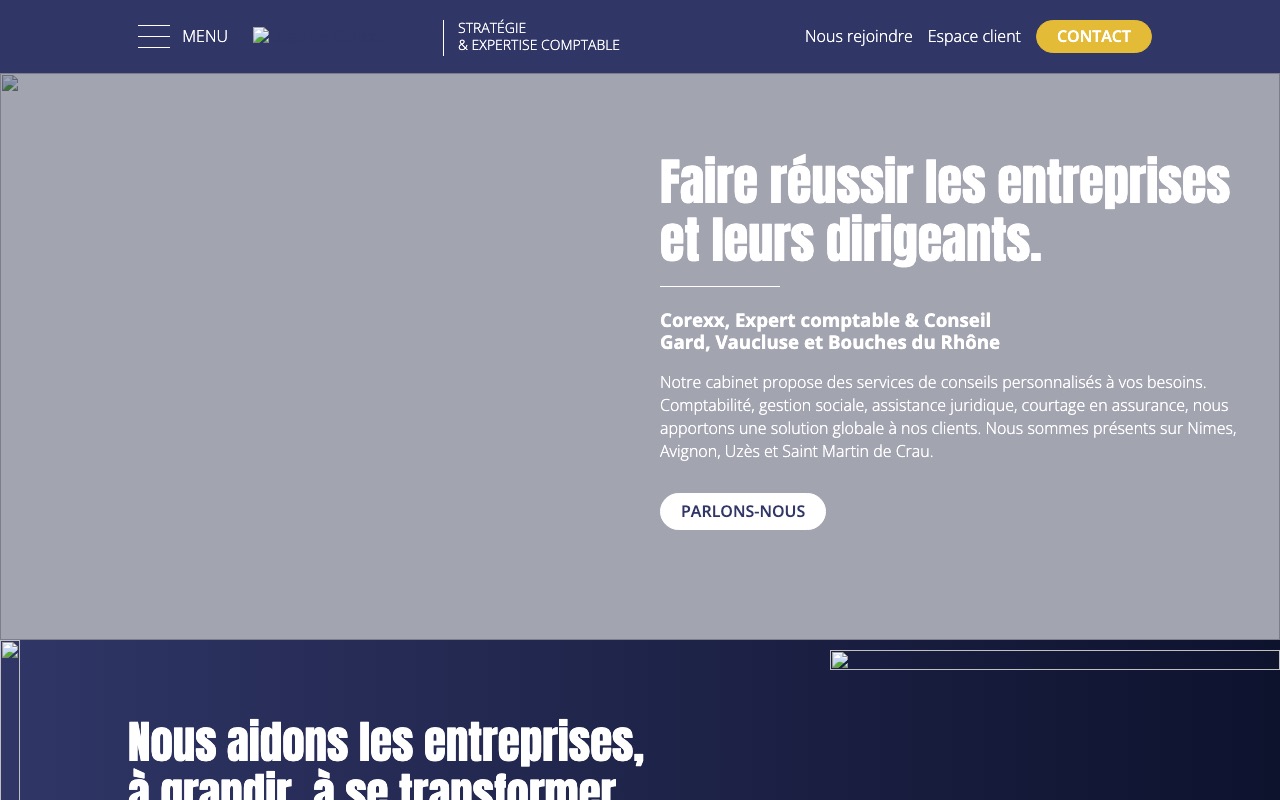 Aperçu du site de COREX SUD (COREXX)