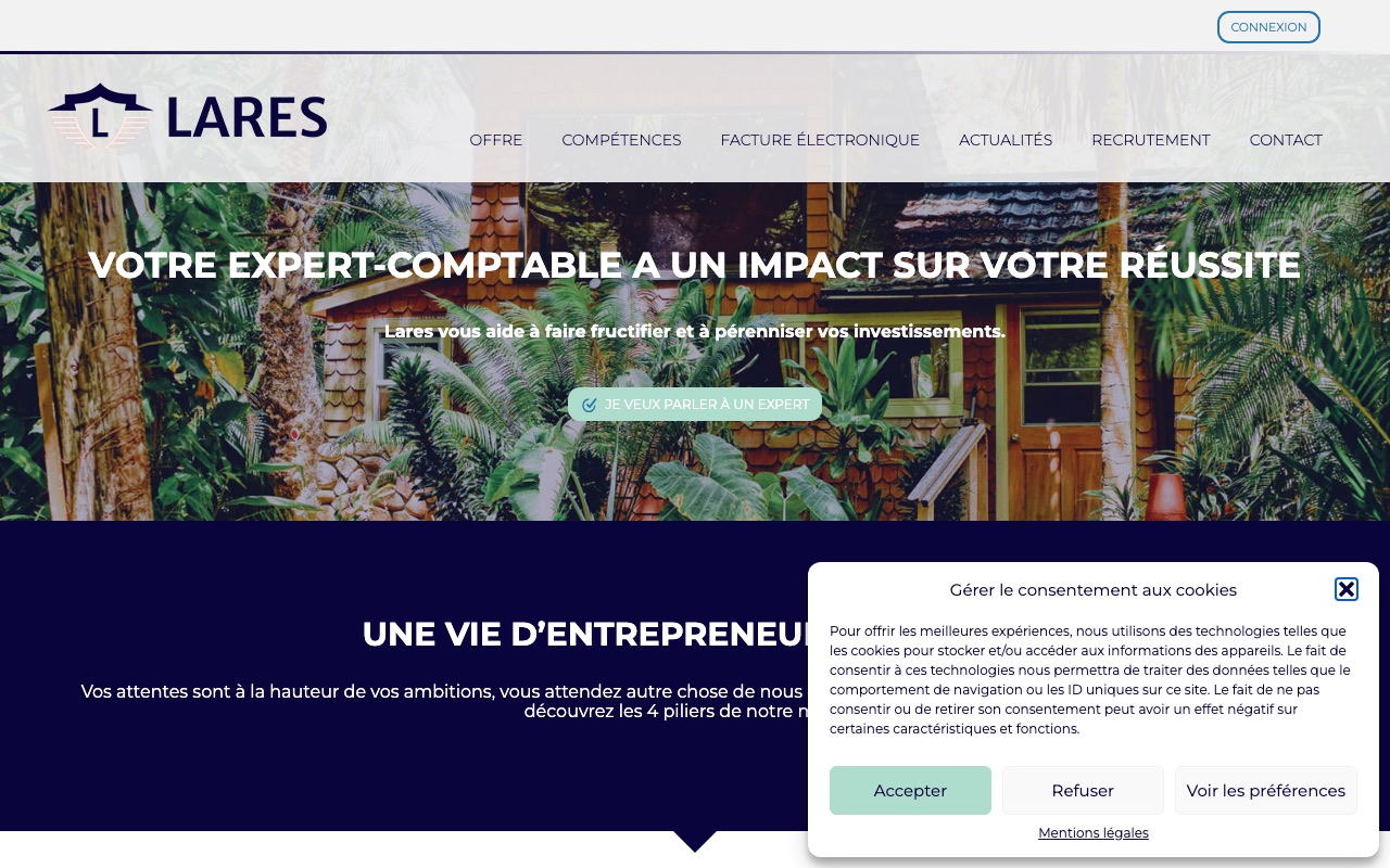 Capture de la source publique pour LARES CONSEIL