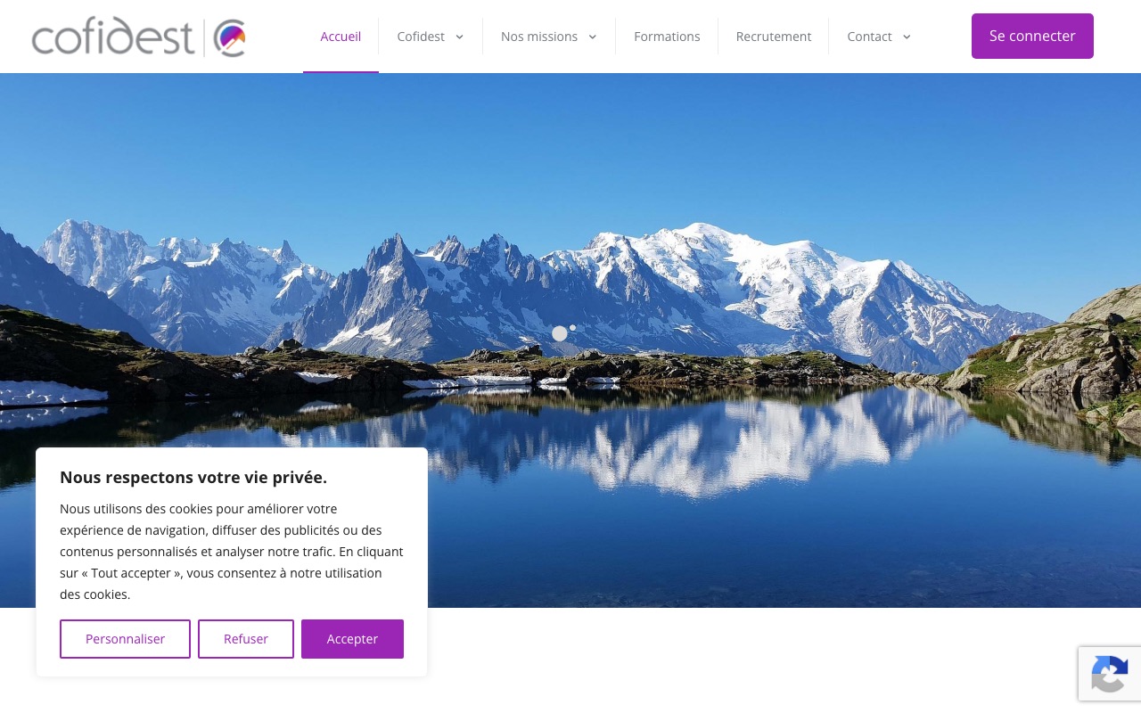 Aperçu du site de COFIDEST