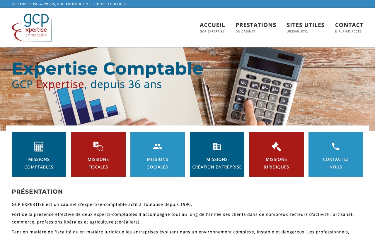 Capture de la source publique pour GCP EXPERTISE
