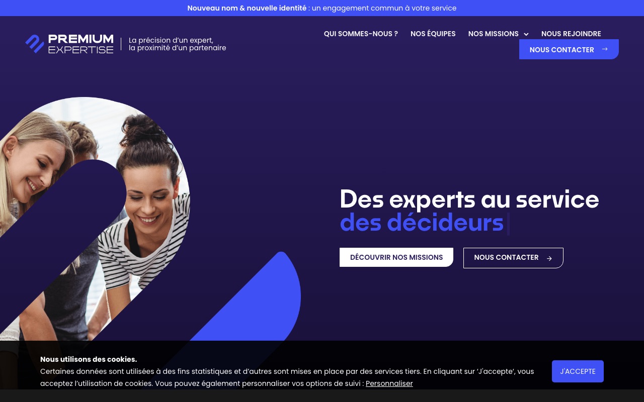 Aperçu du site de PREMIUM EXPERTISE