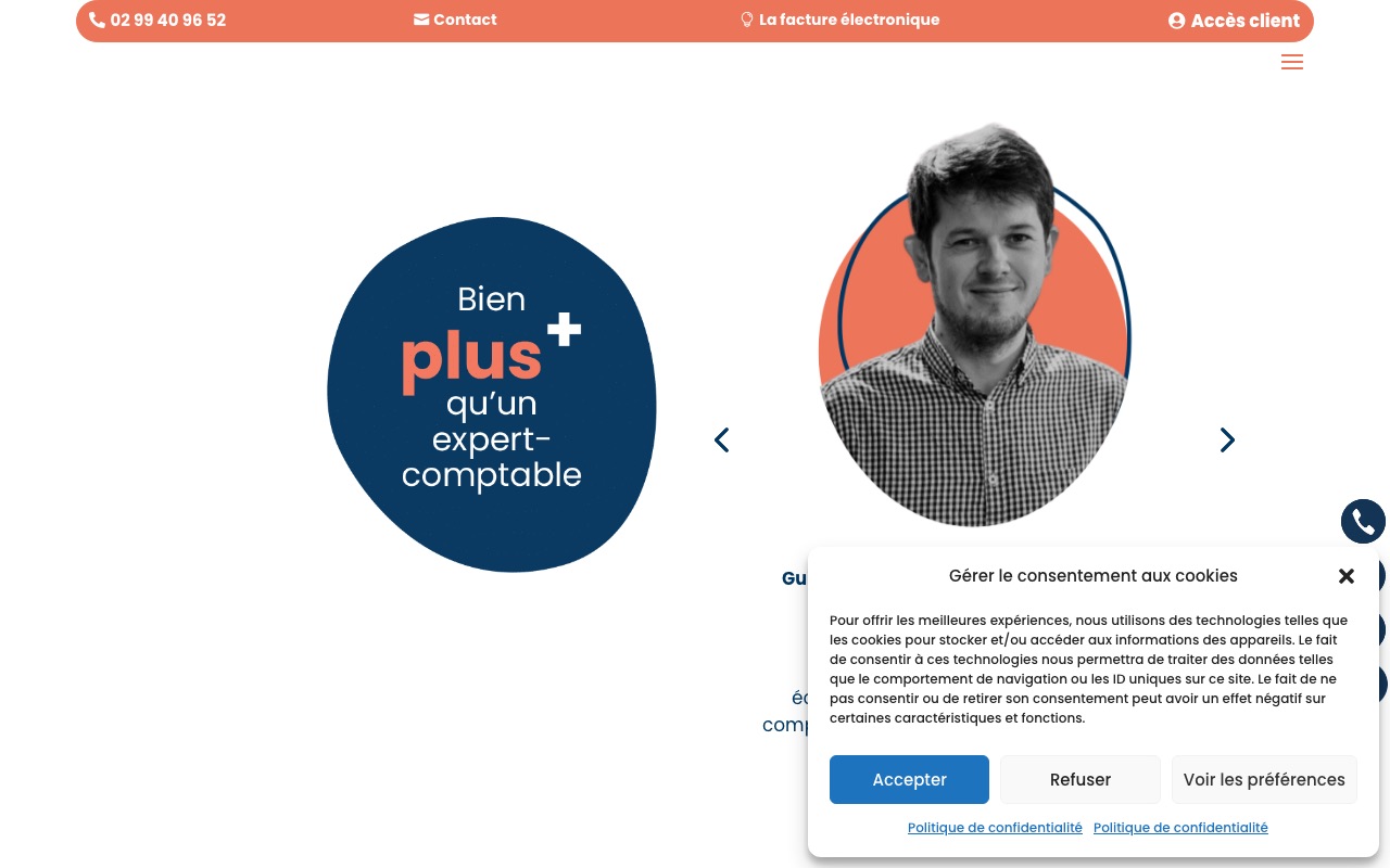 Aperçu du site de COMPTAGESMA AUDIT