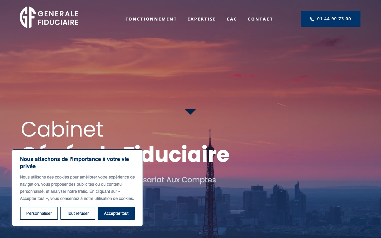 Capture de la source publique pour GENERALE FIDUCIAIRE AUDIT CONSEIL