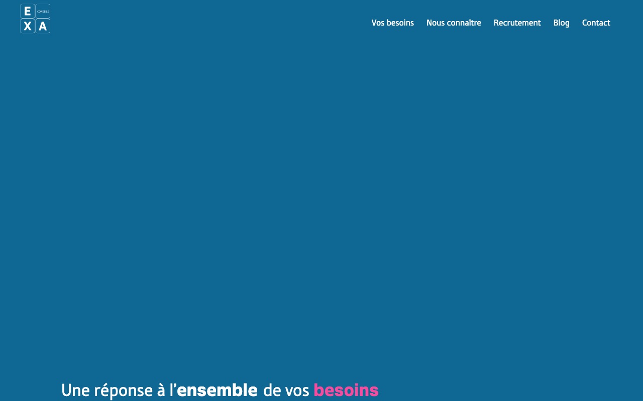 Aperçu du site de EXA CONSEILS