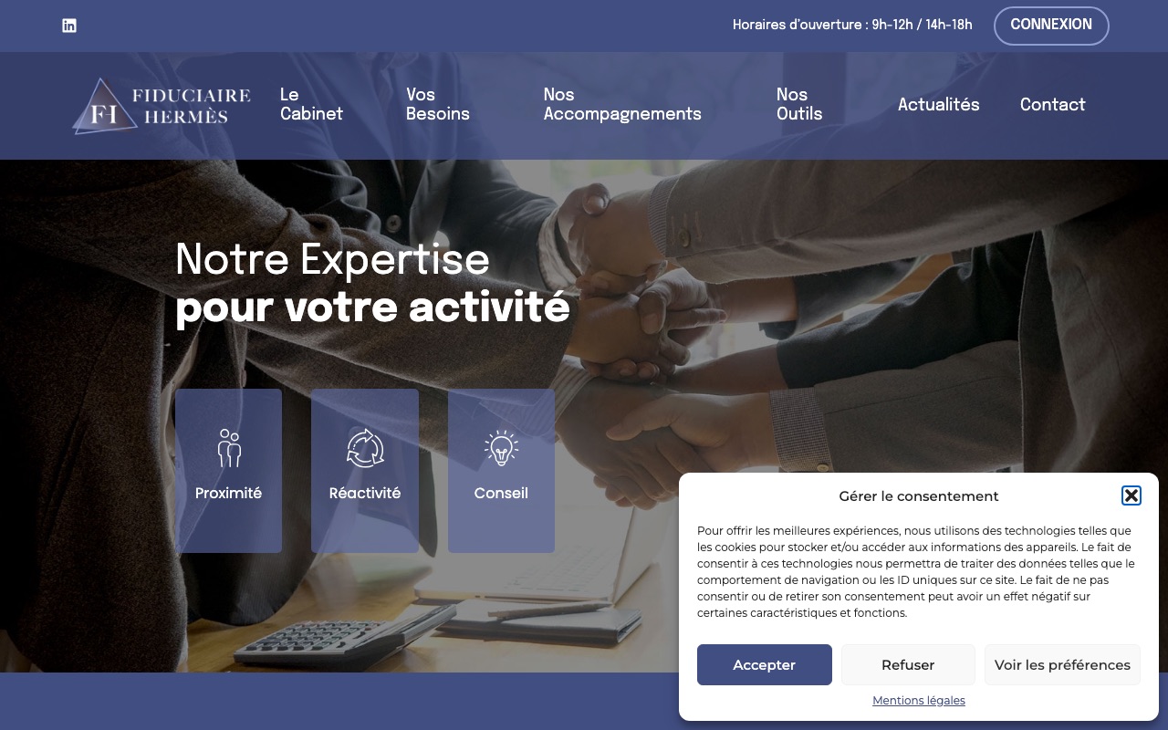 Capture de la source publique pour FIDUCIAIRE HERMES