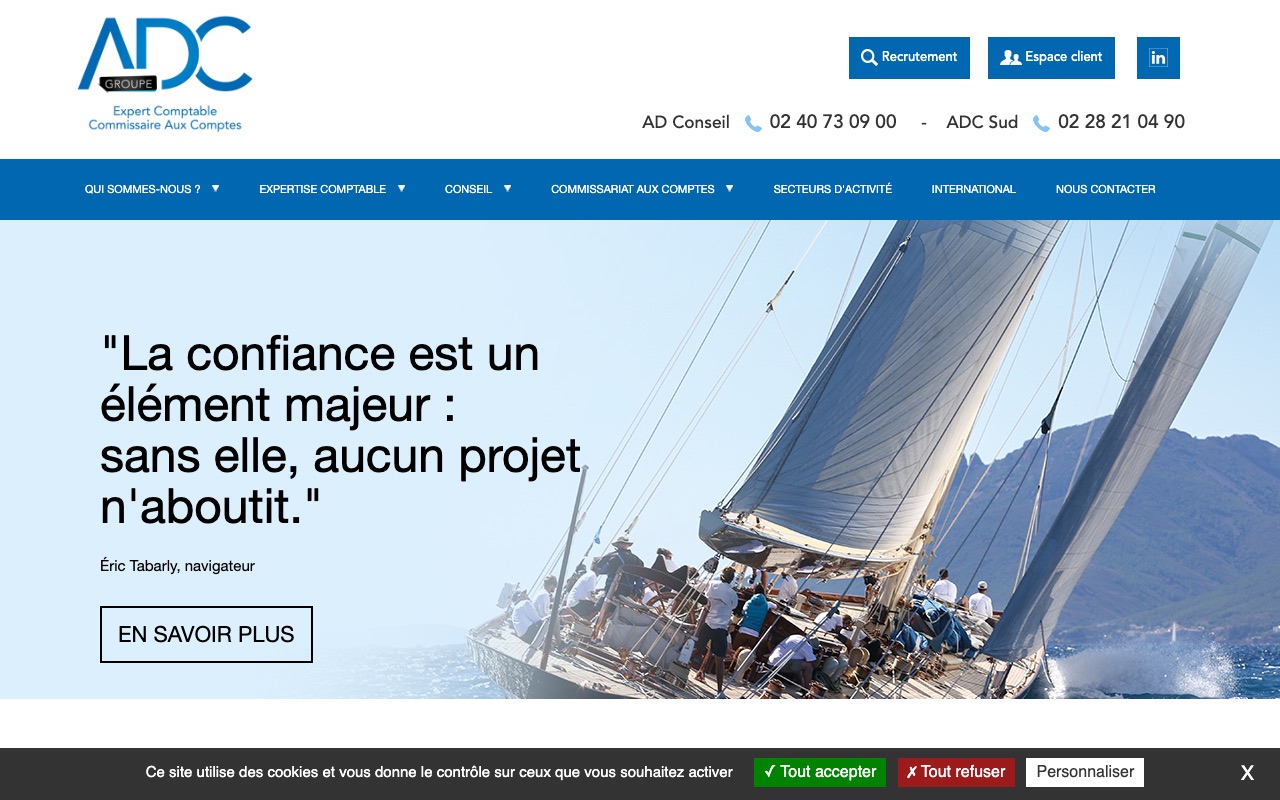 Aperçu du site de AD CONSEIL