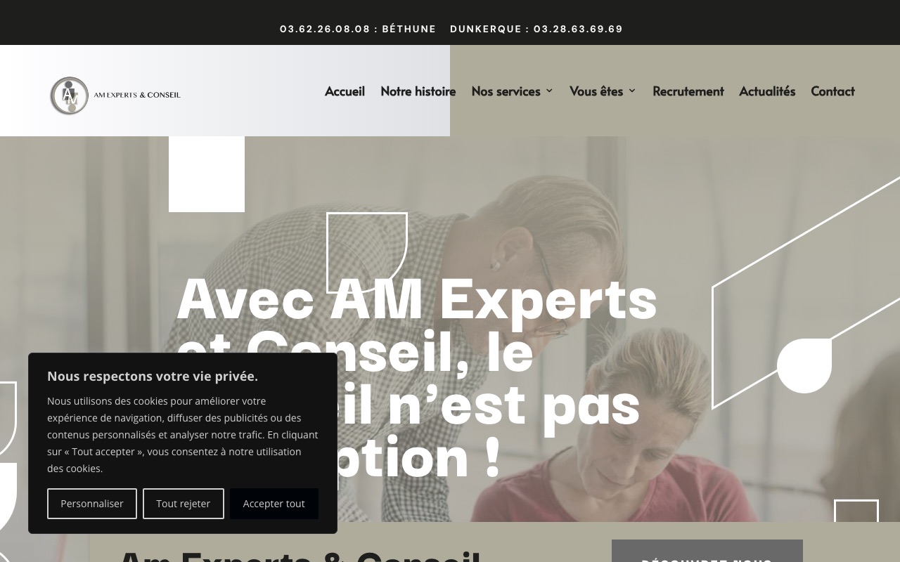 Aperçu du site de AM EXPERTS