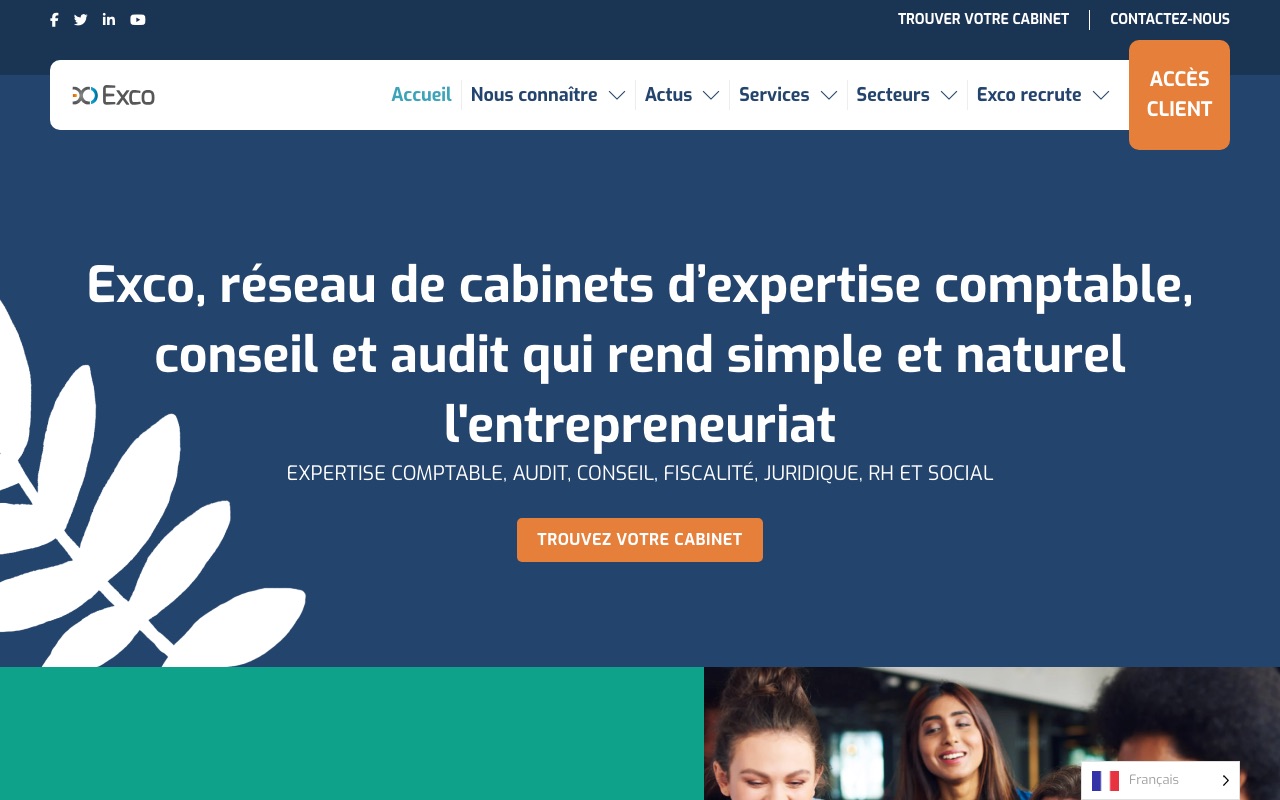 Aperçu du site de EXCO C.A. AUDIT
