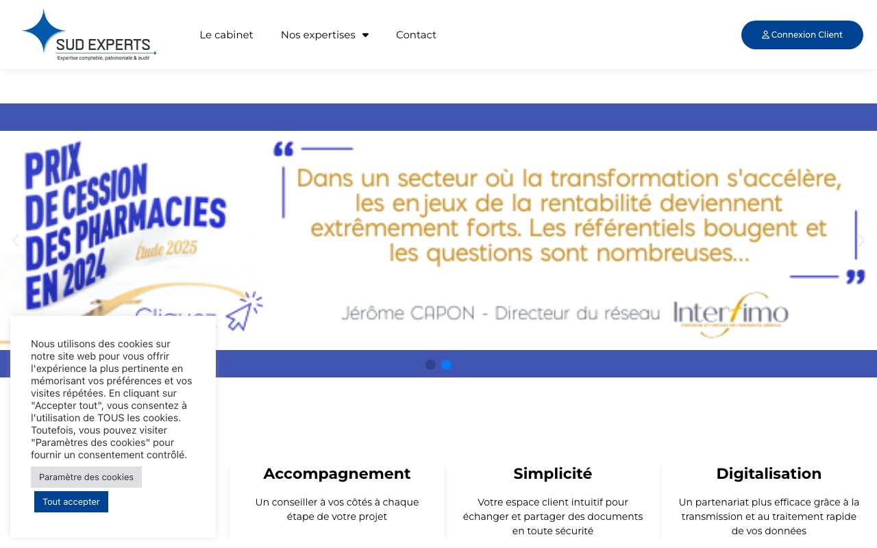 Capture de la source publique pour SUD EXPERTS