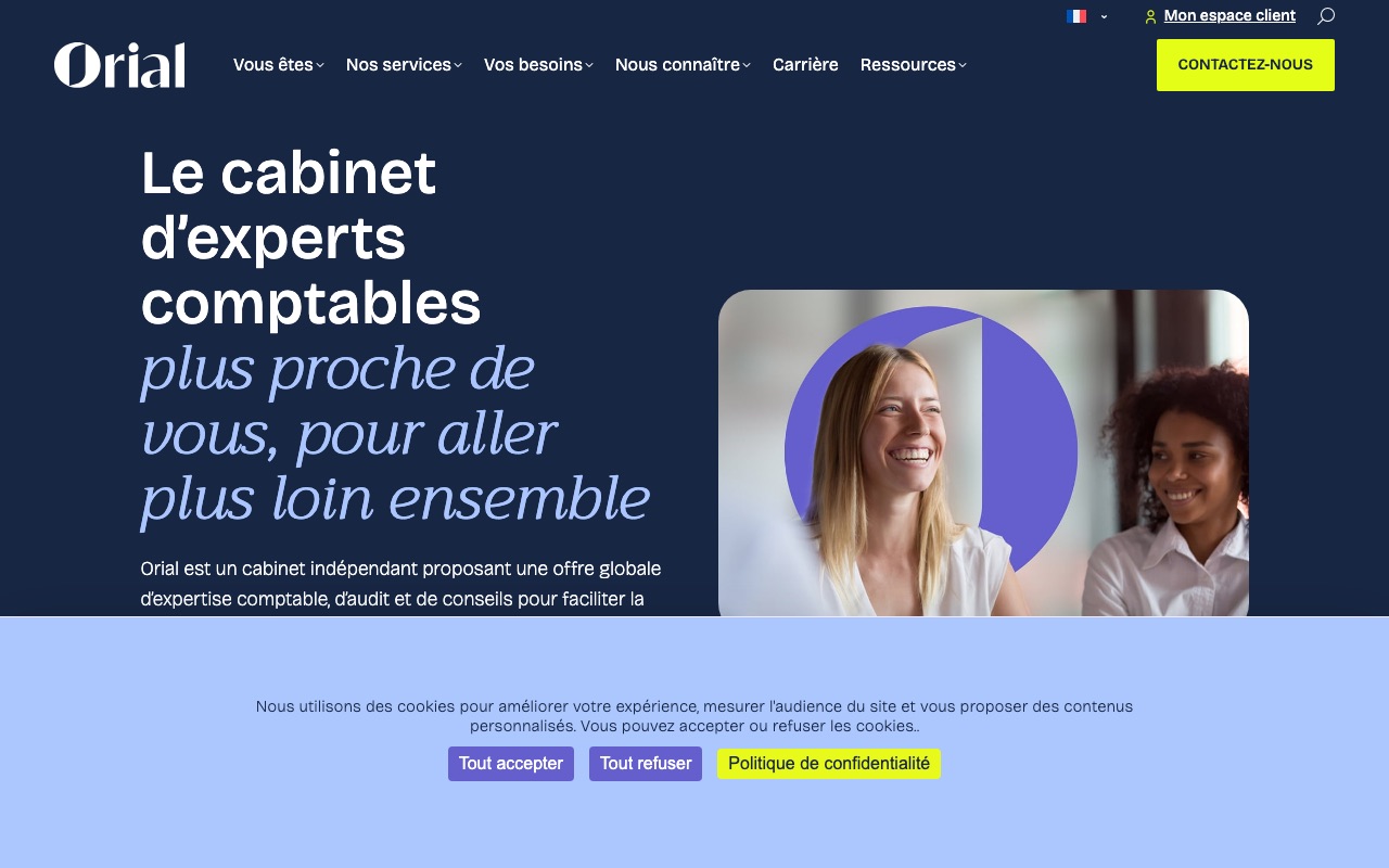 Capture de la source publique pour SAS ORIAL