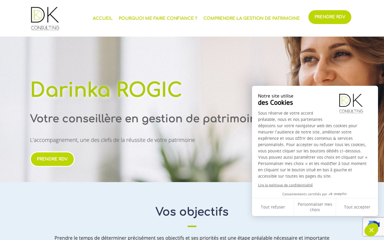 Aperçu du site de DK CONSULTING