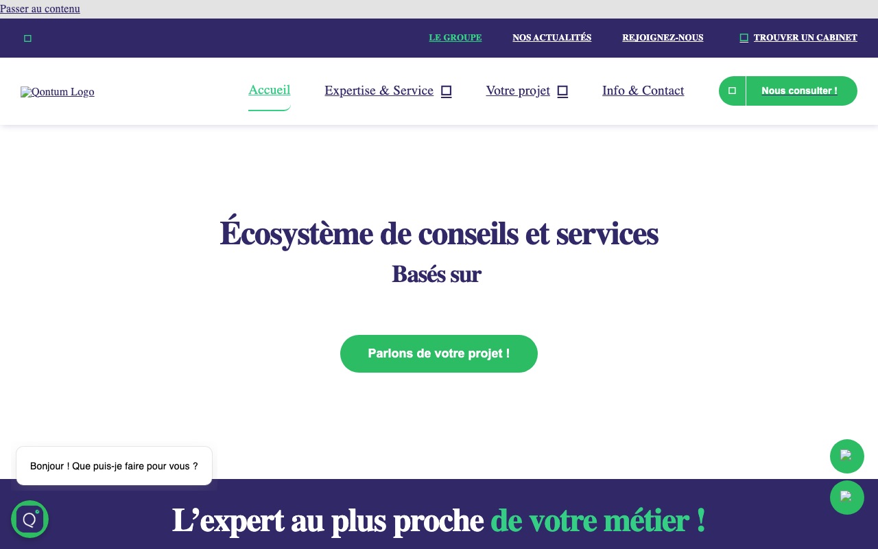 Capture de la source publique pour VL EXPERTISE COMPTABLE (QONTUM)