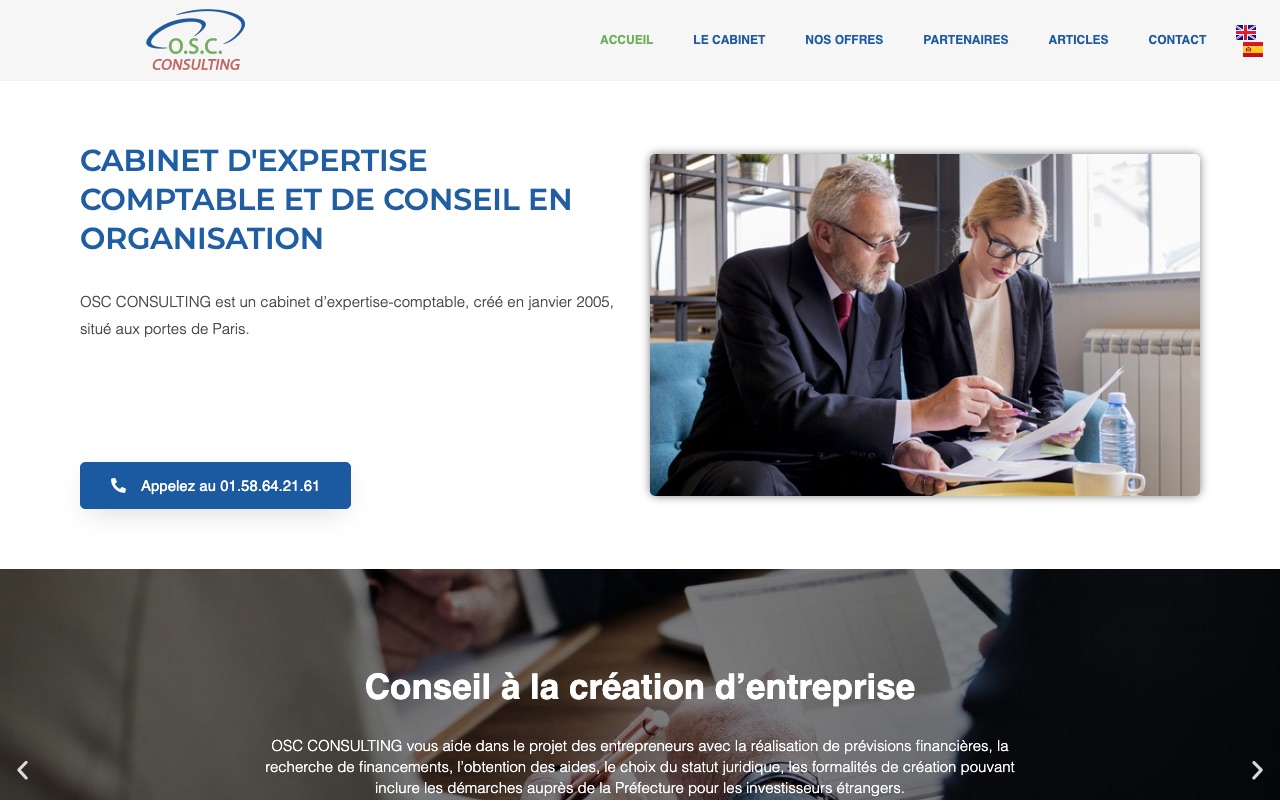 Aperçu du site de ORGANISATION STRATEGIE COMPTAB CONSULT (OSC CONSULTING)