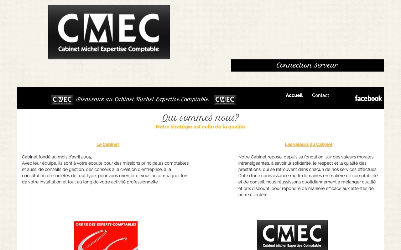 Aperçu du site de CABINET MICHEL EXPERTISE COMPTABLE (C M E C)