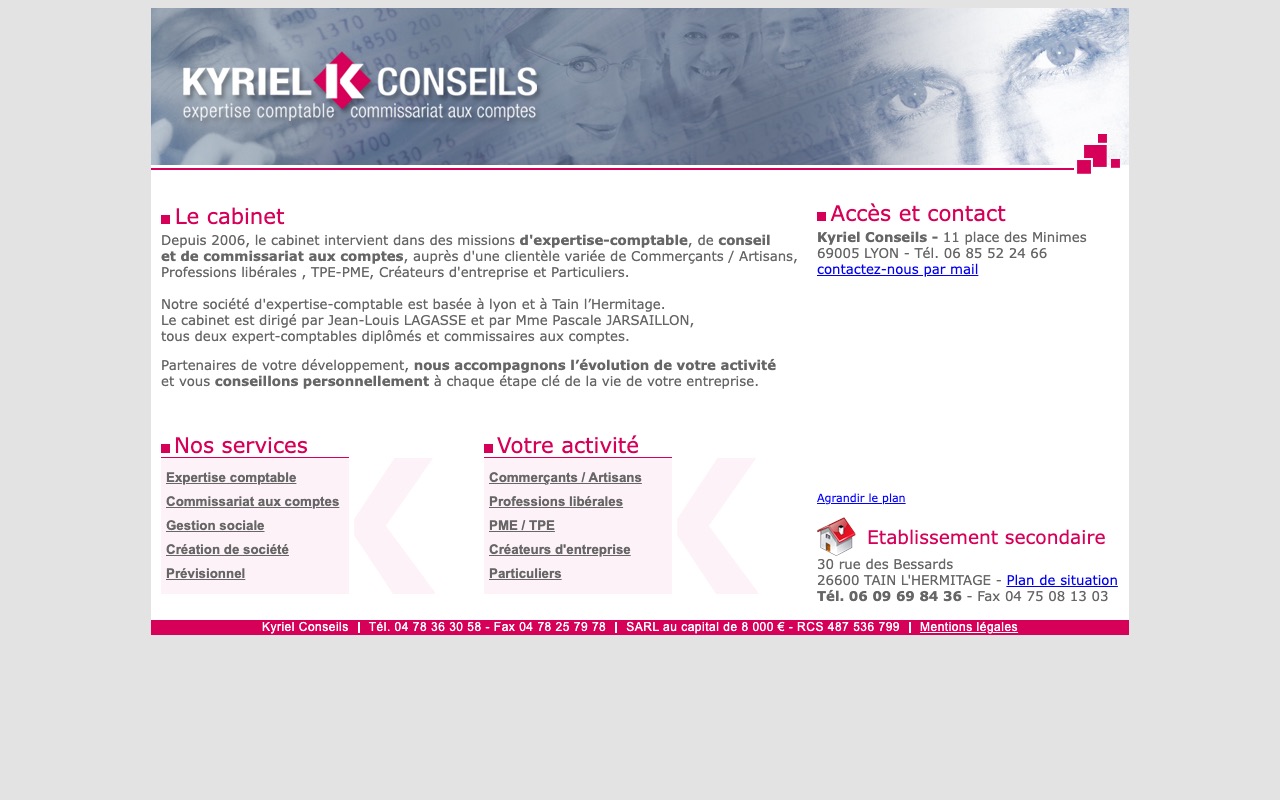 Capture de la source publique pour KYRIEL CONSEILS