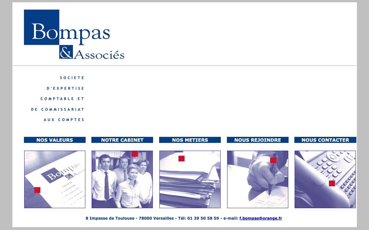 Aperçu du site de BOMPAS & ASSOCIES