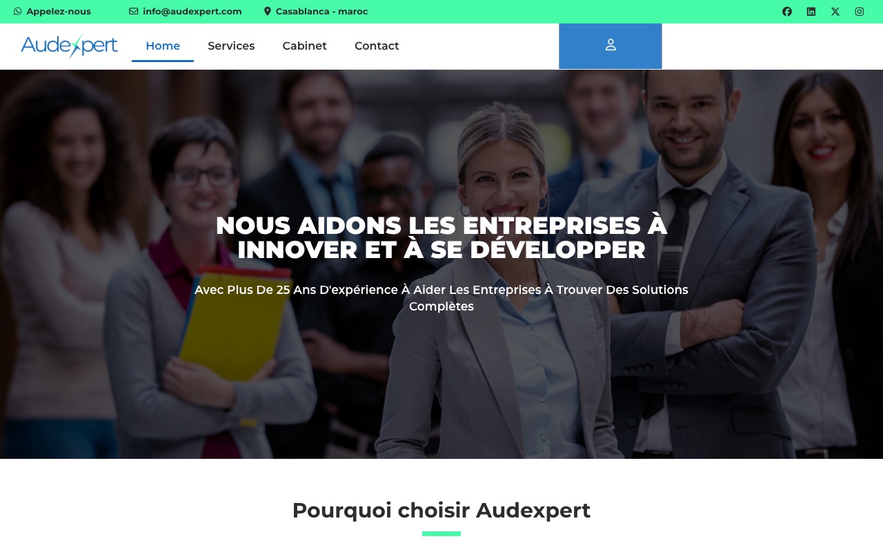 Capture de la source publique pour AUDEXPERT