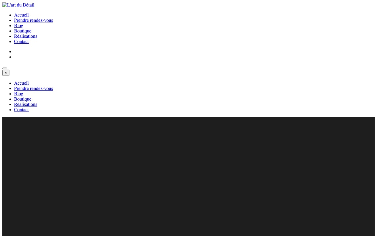 Aperçu du site de L'ART DU DETAIL
