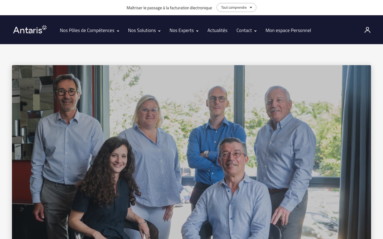 Aperçu du site de ANTARIS