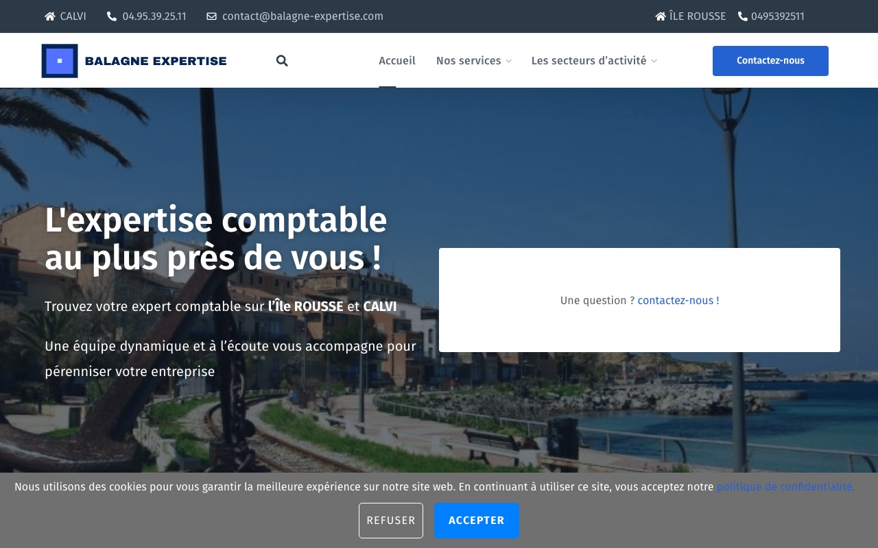 Aperçu du site de BALAGNE EXPERTISE