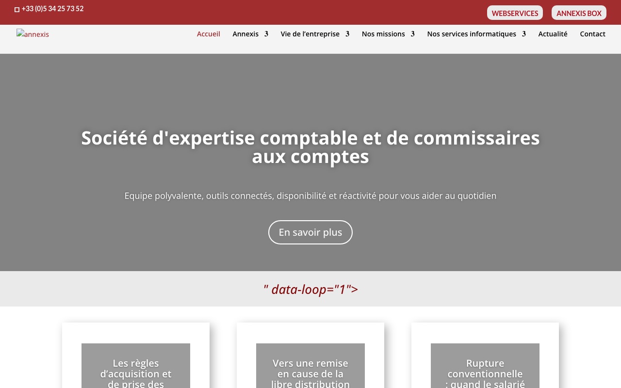 Aperçu du site de ANNEXIS