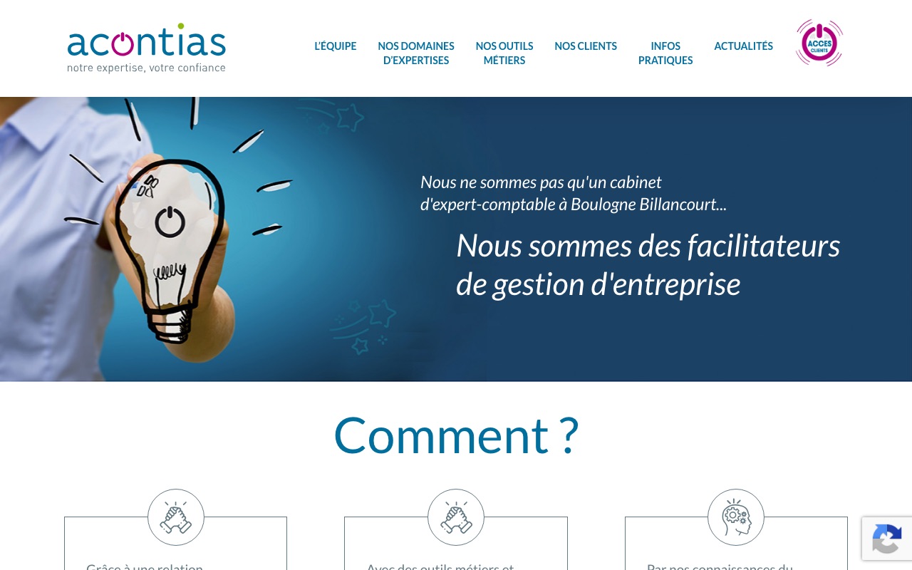 Aperçu du site de ACONTIAS