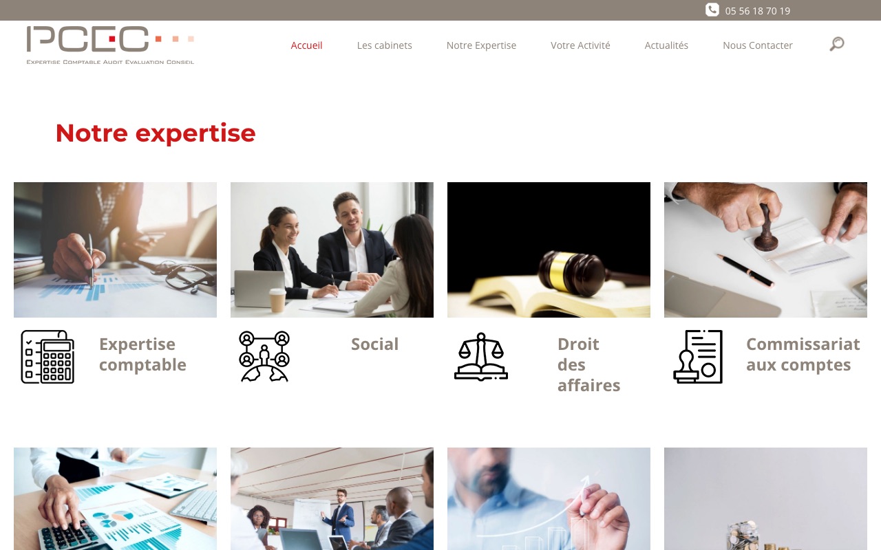 Aperçu du site de PCEC