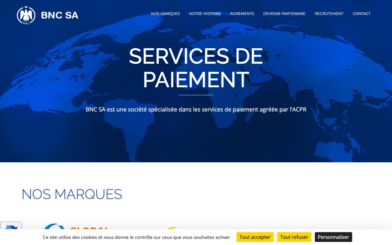 Aperçu du site de BNC CONSEIL
