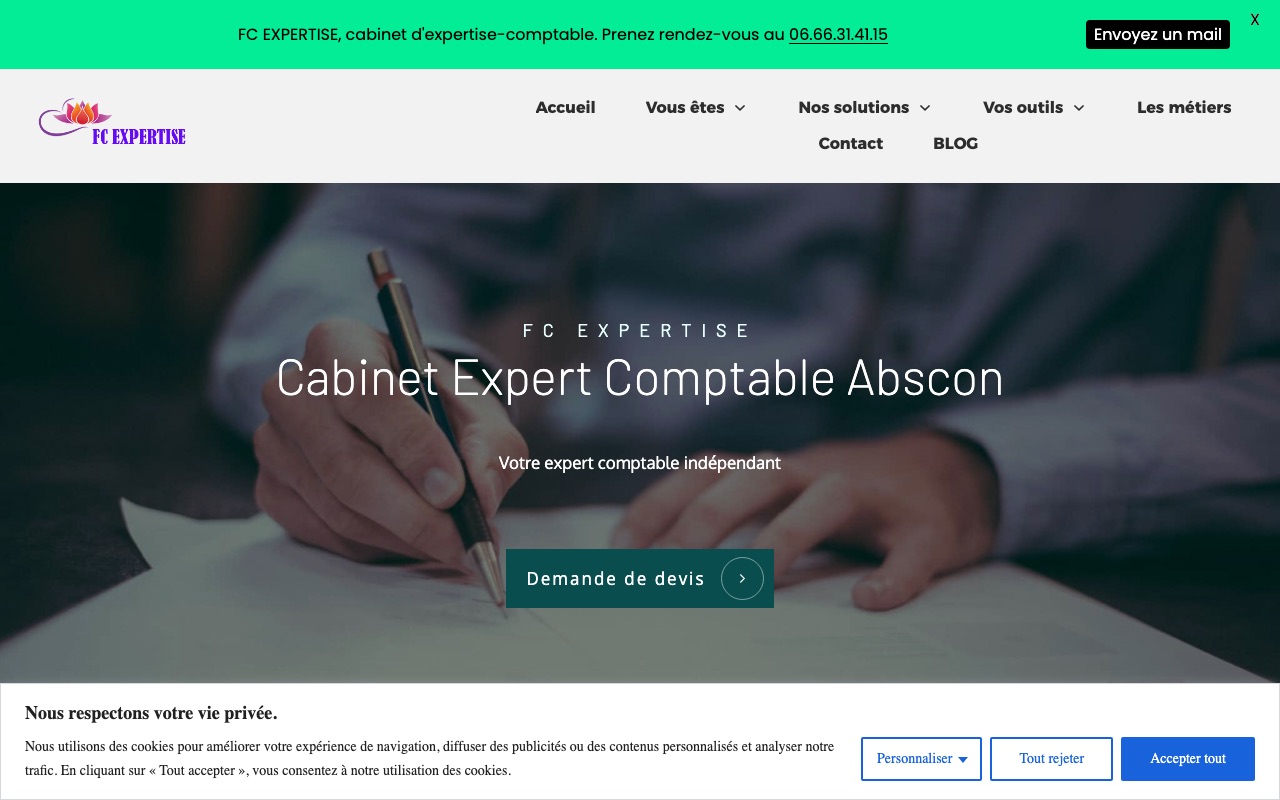 Capture de la source publique pour FC EXPERTISE