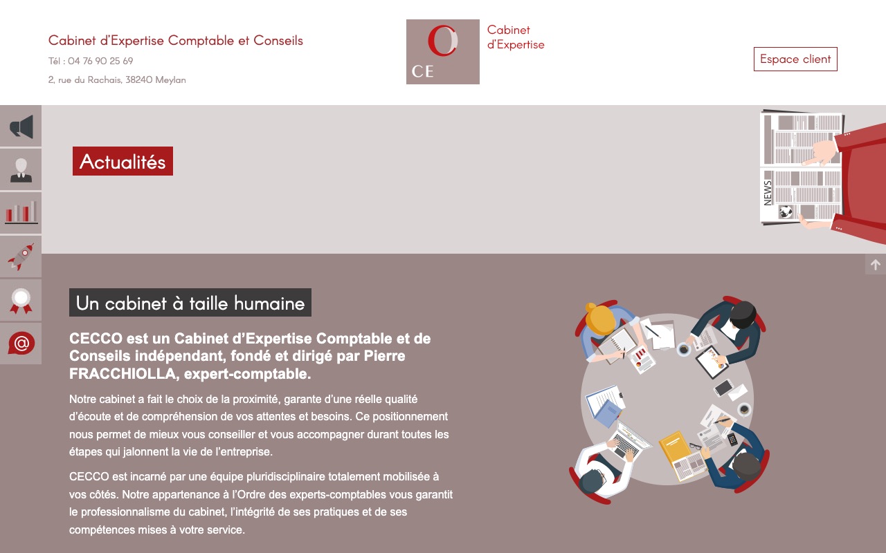 Aperçu du site de CECCO