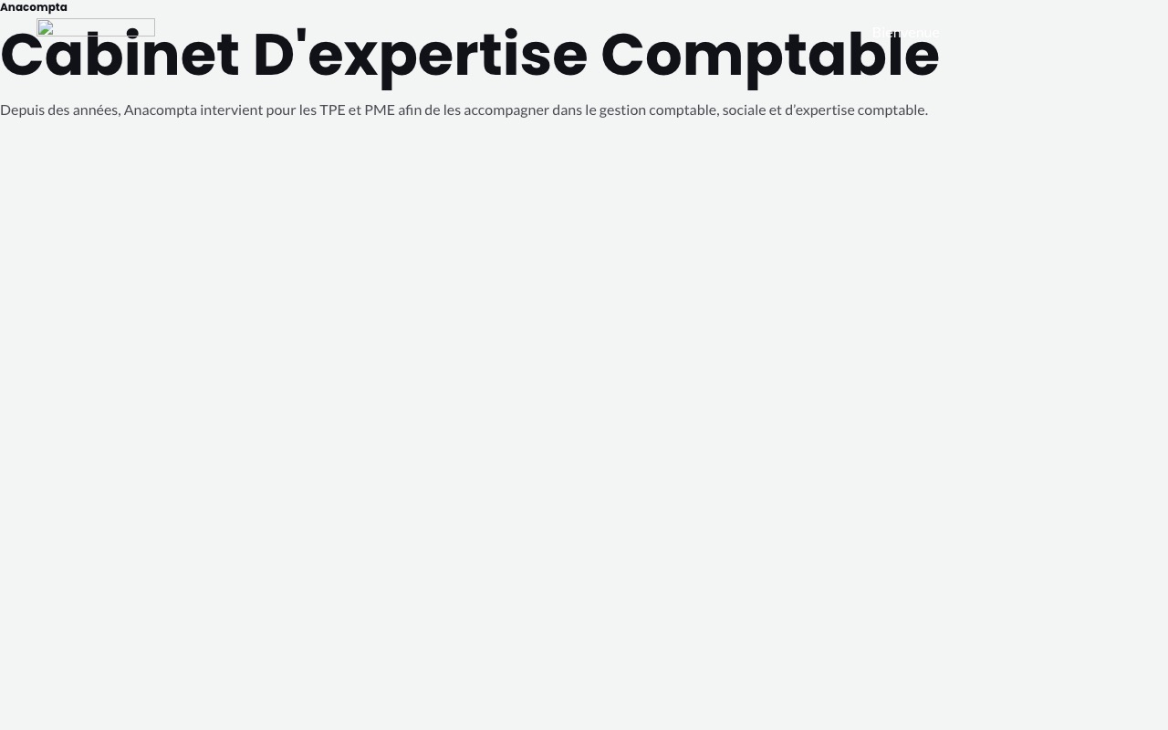 Aperçu du site de ANACOMPTA
