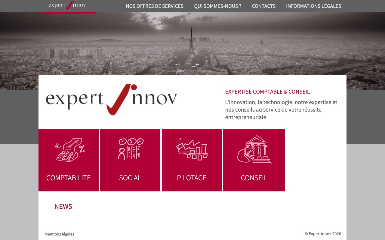 Capture de la source publique pour EXPERTINNOV