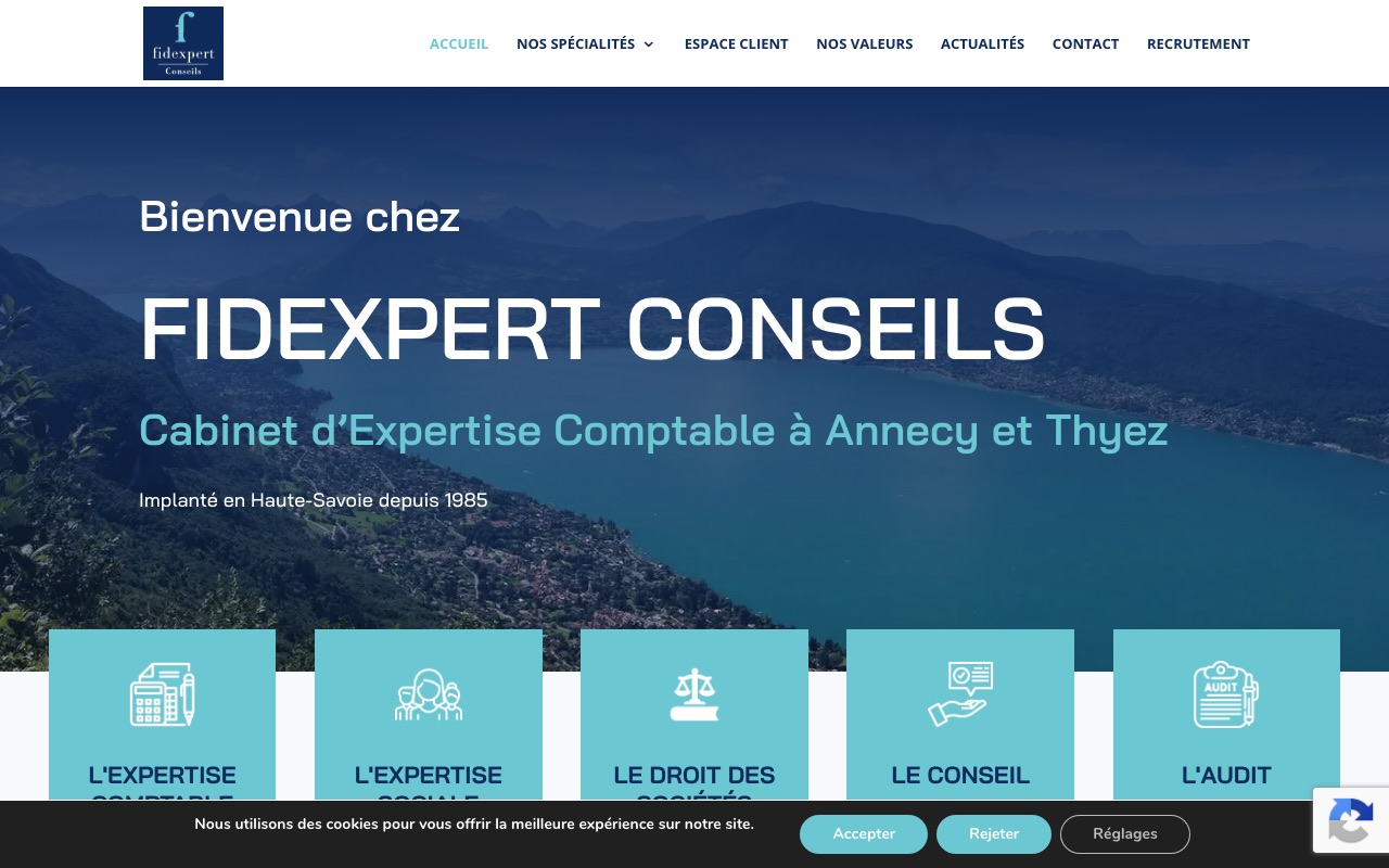 Aperçu du site de FIDEXPERT CONSEILS