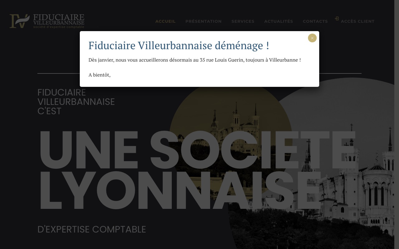 Capture de la source publique pour FIDUCIAIRE VILLEURBANNAISE