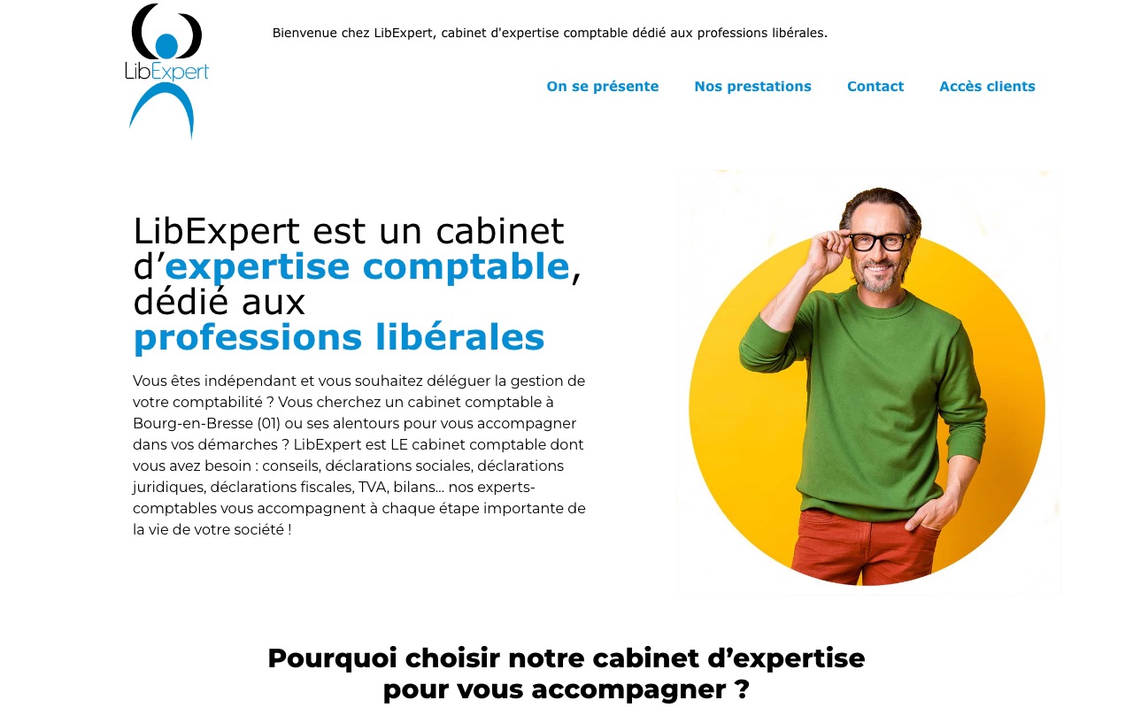 Aperçu du site de LIBEXPERT