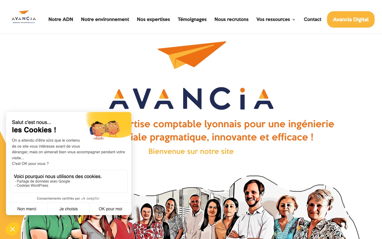 Capture de la source publique pour AVANCIA (AVANCIA) (TPA)
