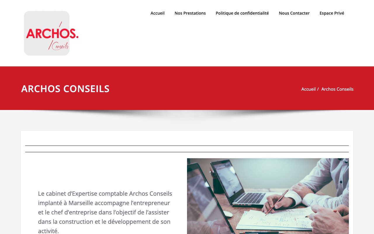 Capture de la source publique pour ARCHOS CONSEILS