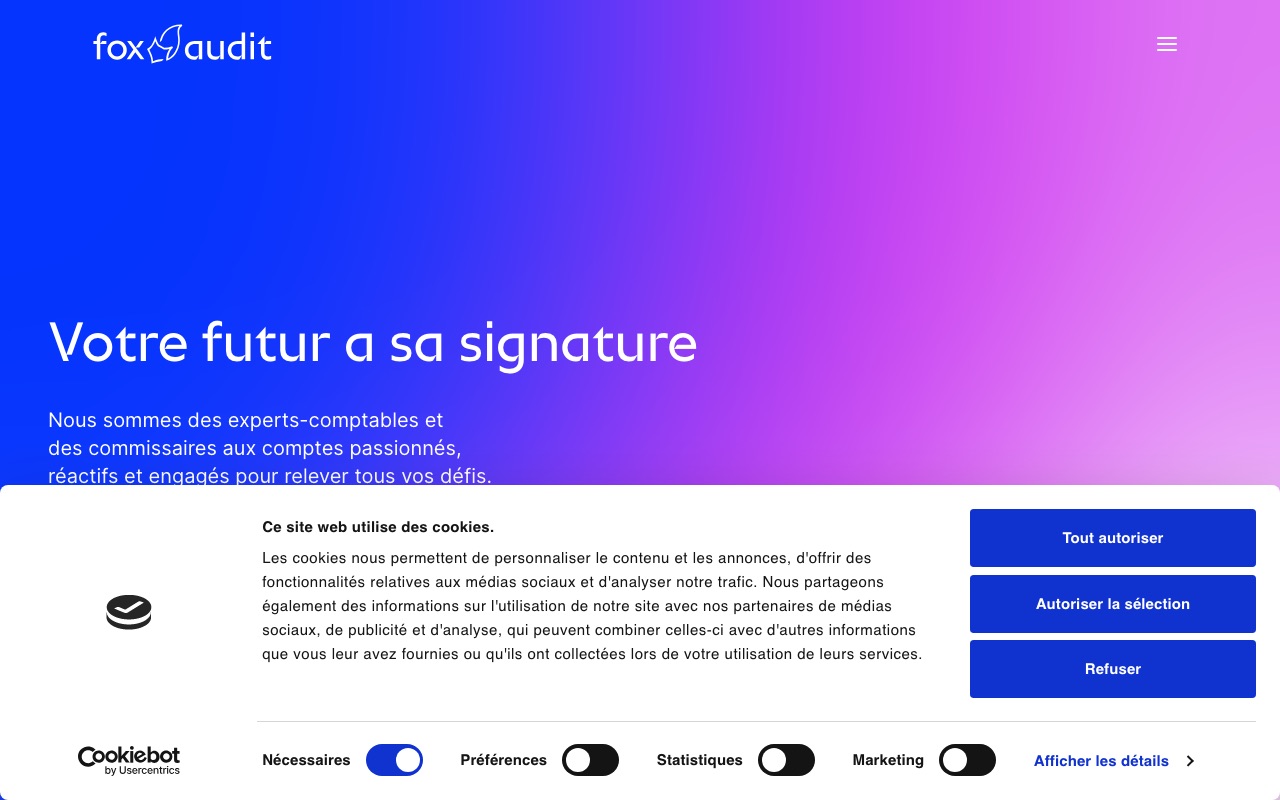 Aperçu du site de FOX AUDIT (FOX AUDIT)