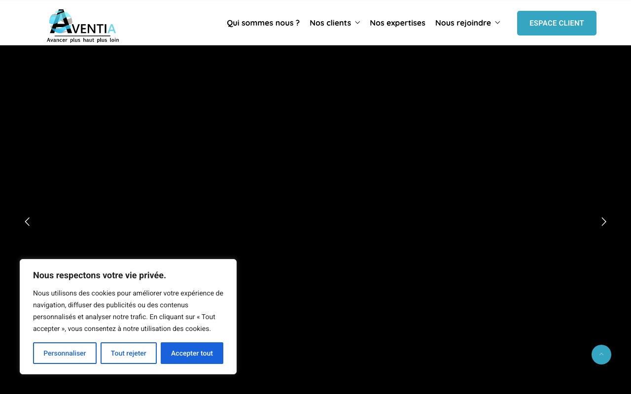 Aperçu du site de AVENTIA