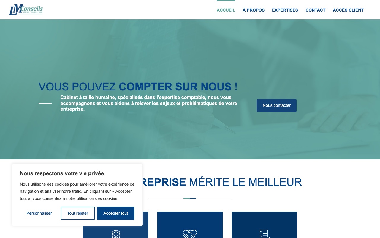 Capture de la source publique pour 2 LM CONSEILS