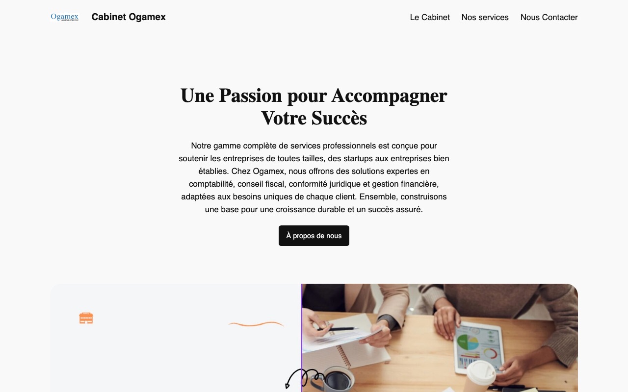 Aperçu du site de CABINET OGAMEX (OGAMEX AUDIT EXPERTISE)