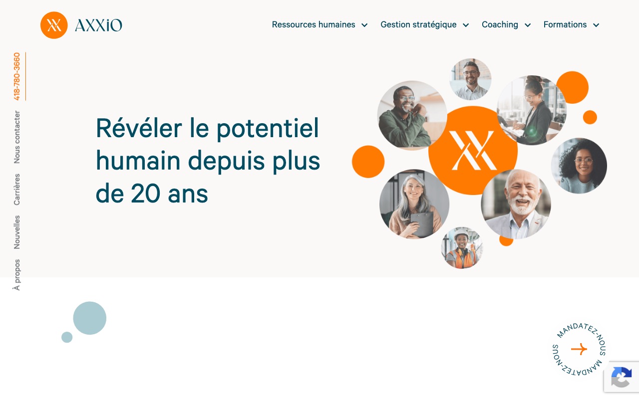 Aperçu du site de AXXIO (AXXIO)