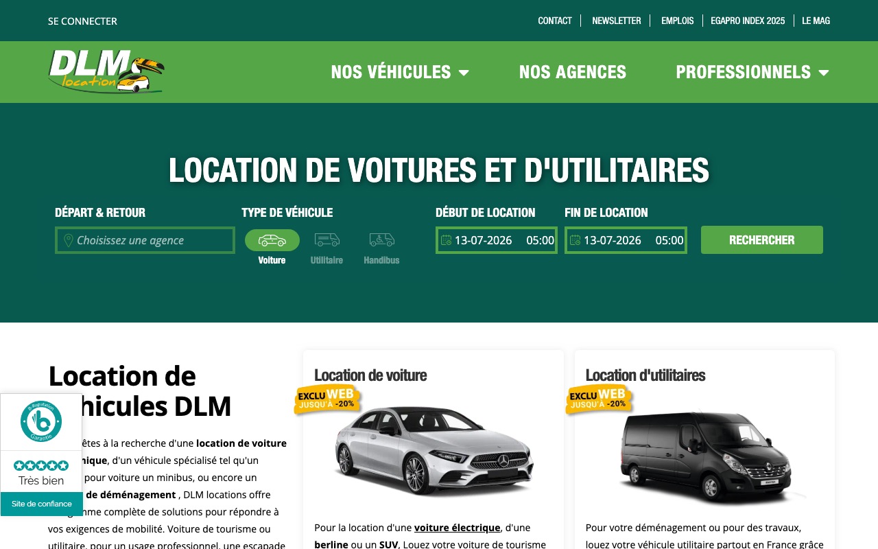 Aperçu du site de DLM EXPERTS COMPTABLES