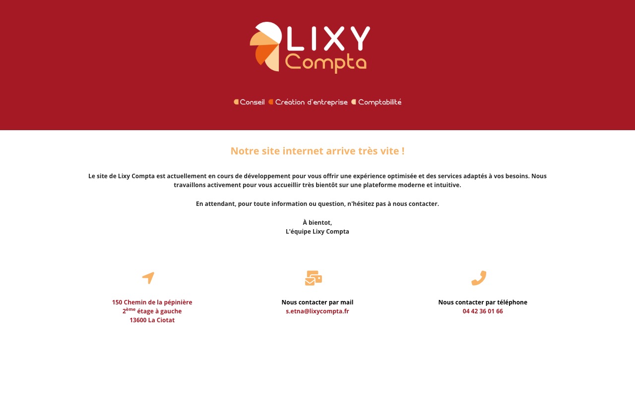 Capture de la source publique pour LIXY COMPTA
