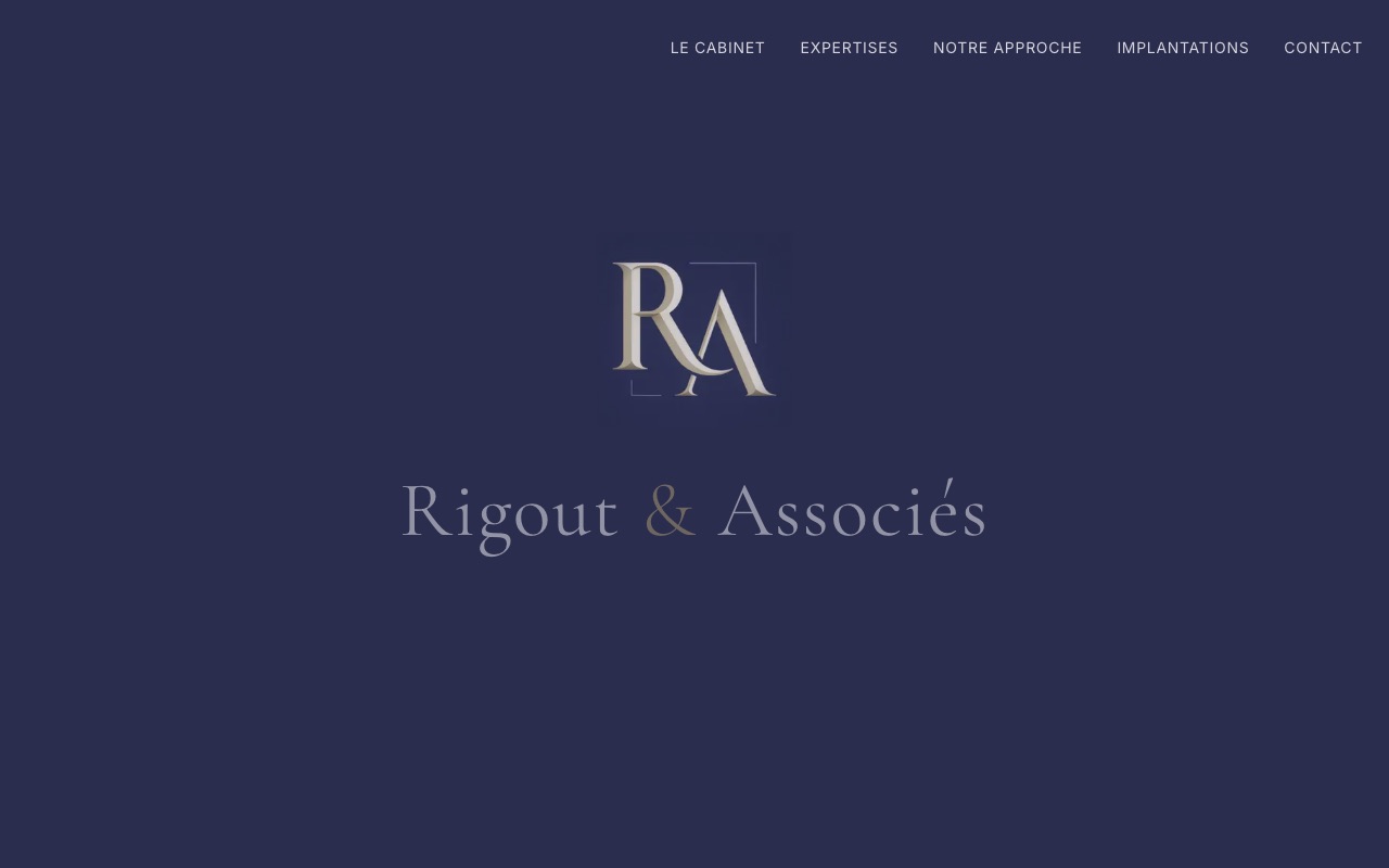 Aperçu du site de RIGOUT & ASSOCIES (RIGOUT & ASSOCIES)