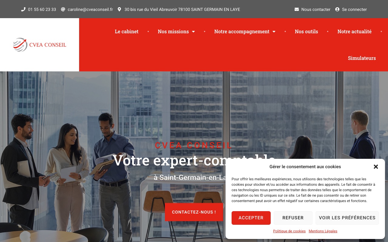 Aperçu du site de CVEA CONSEIL (CVEA CONSEIL)