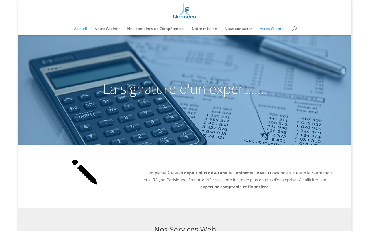 Capture de la source publique pour NORMECO AUDIT