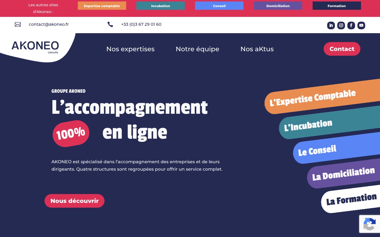 Aperçu du site de AKONEO EXPERTISE COMPTABLE